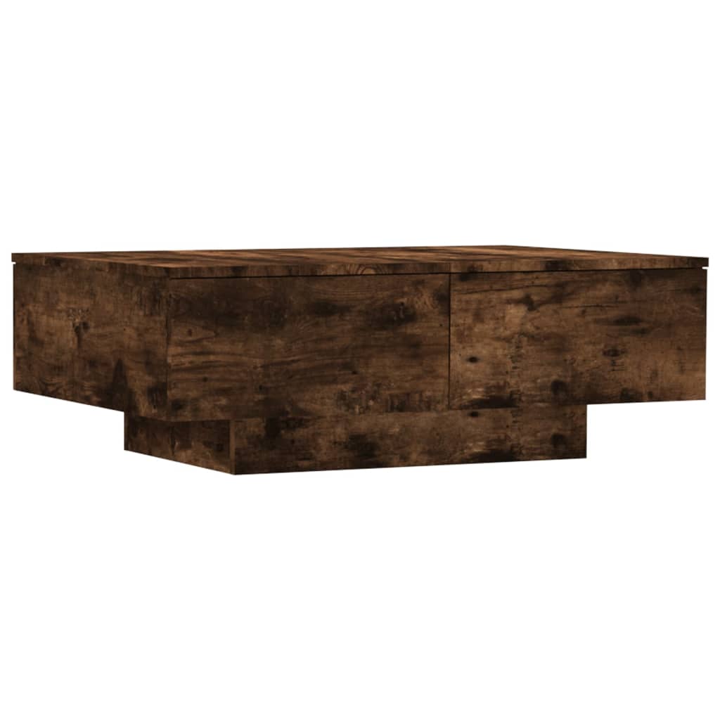 Coffee Table Smoked Oak 90x60x31 cm Engineered Wood
