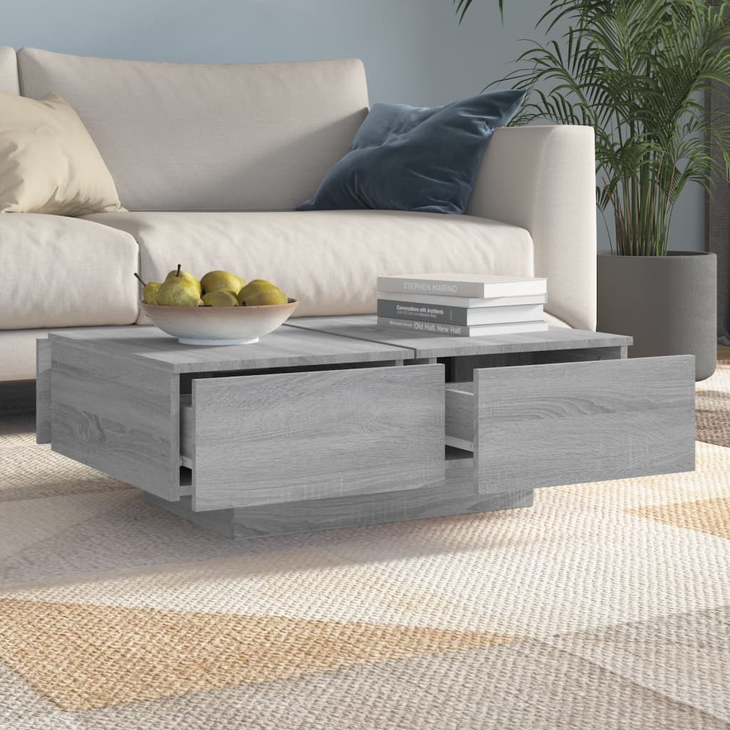 Coffee Table Grey Sonoma 90x60x31 cm Engineered Wood