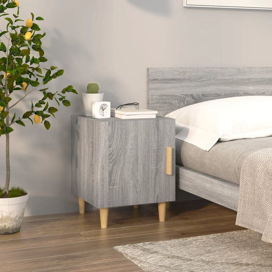 Bedside Cabinet Grey Sonoma Engineered Wood