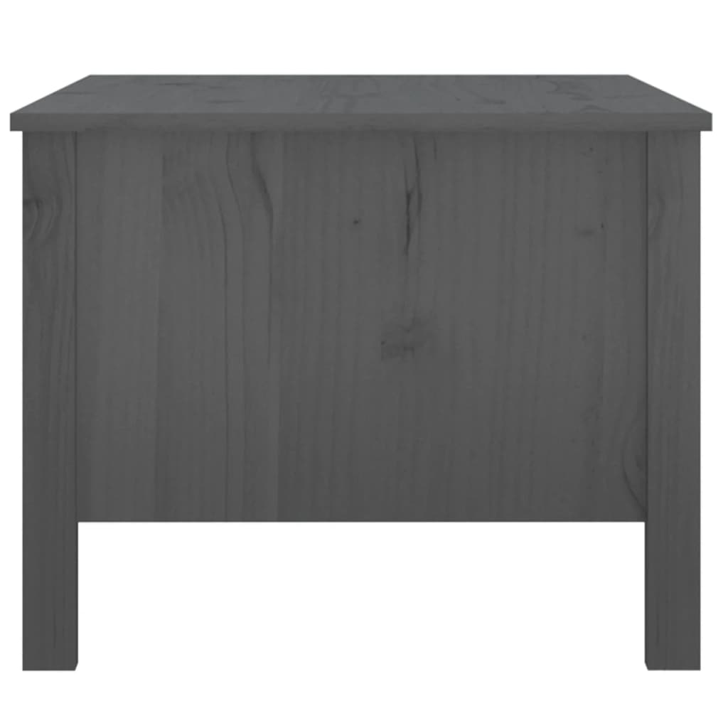 Coffee Table Grey 100x50x40 cm Solid Wood Pine