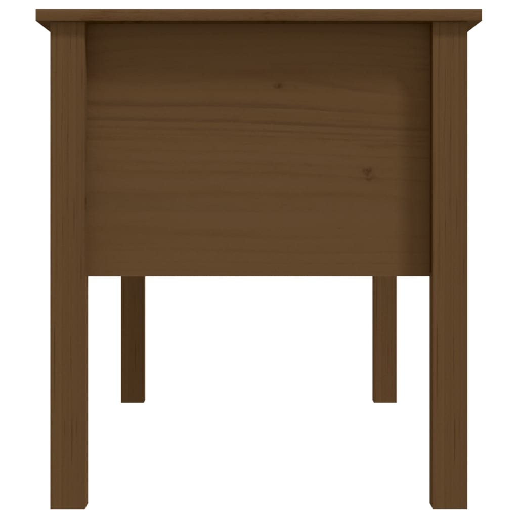 Coffee Table Honey Brown 102x49x55 cm Solid Wood Pine