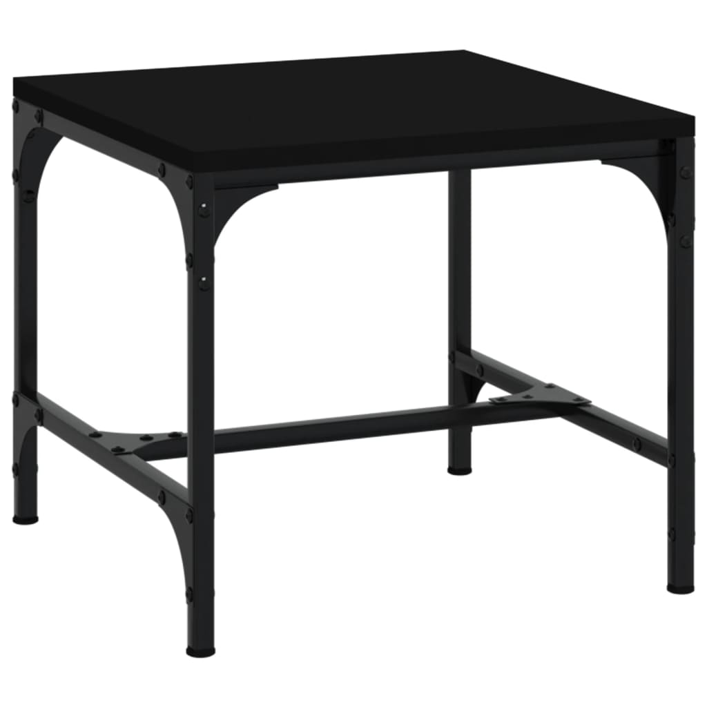Side Table Black 40x40x35 cm Engineered Wood