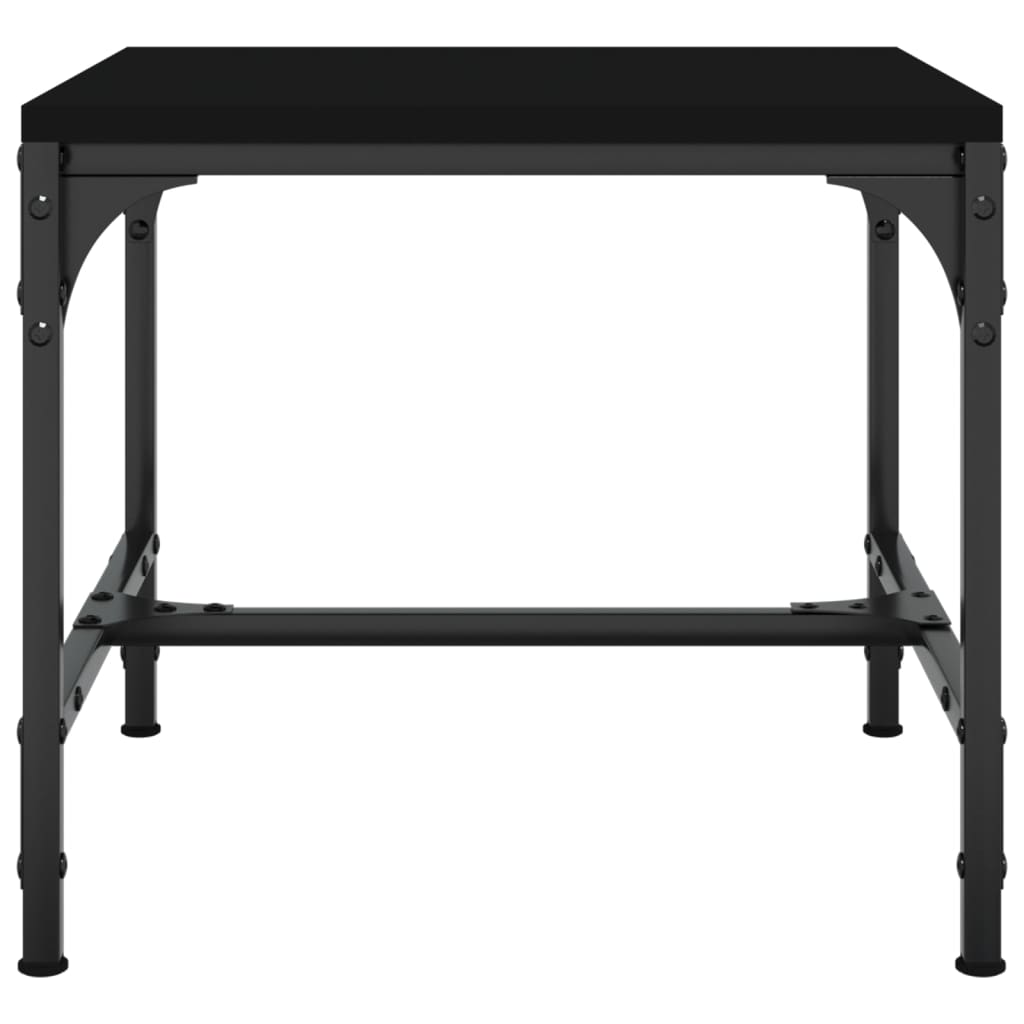 Side Table Black 40x40x35 cm Engineered Wood