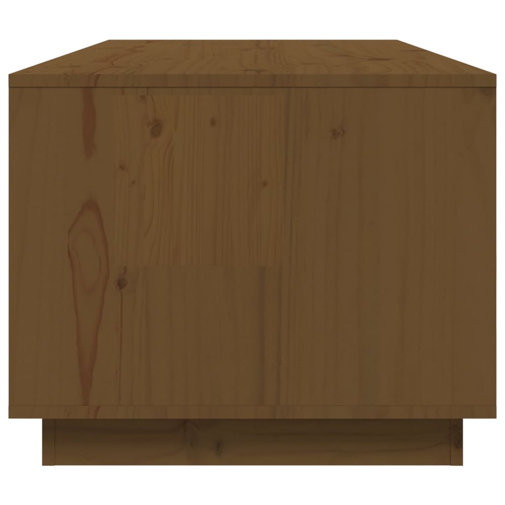 Coffee Table Honey Brown 100x50x41 cm Solid Wood Pine