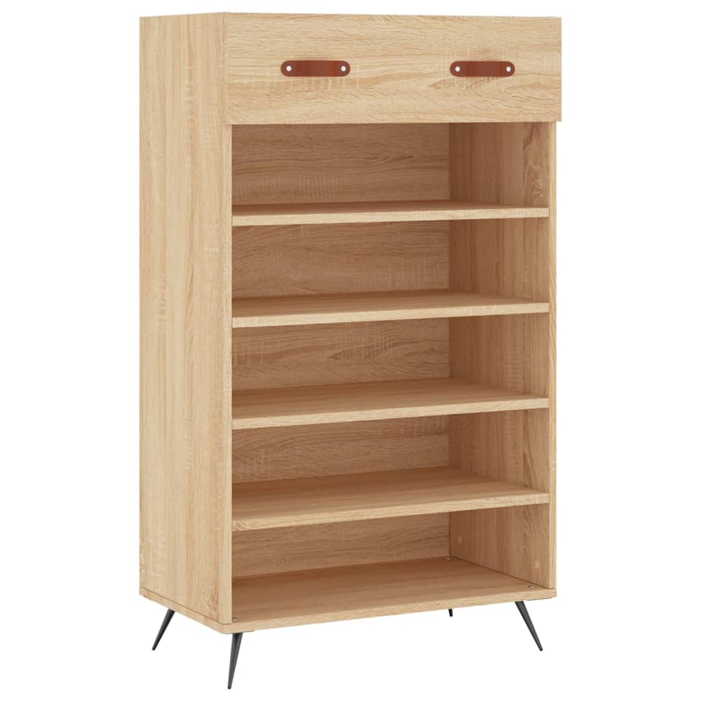 Shoe Cabinet Sonoma Oak 60x35x105 cm Engineered Wood