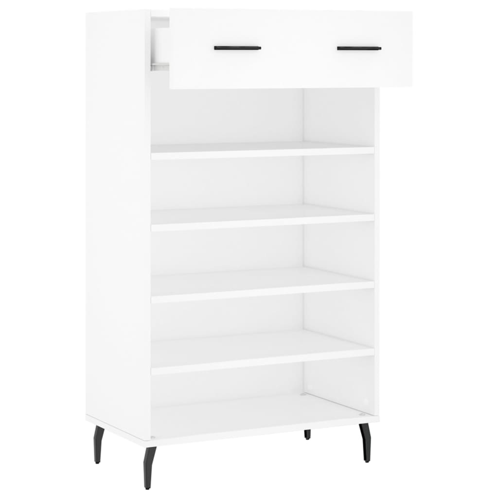 Shoe Cabinet White 60x35x105 cm Engineered Wood