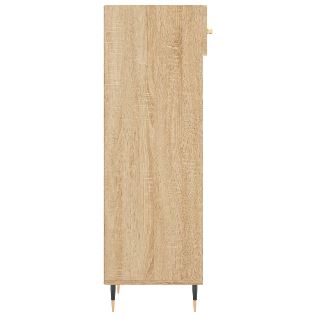 Shoe Cabinet Sonoma Oak 30x35x105 cm Engineered Wood