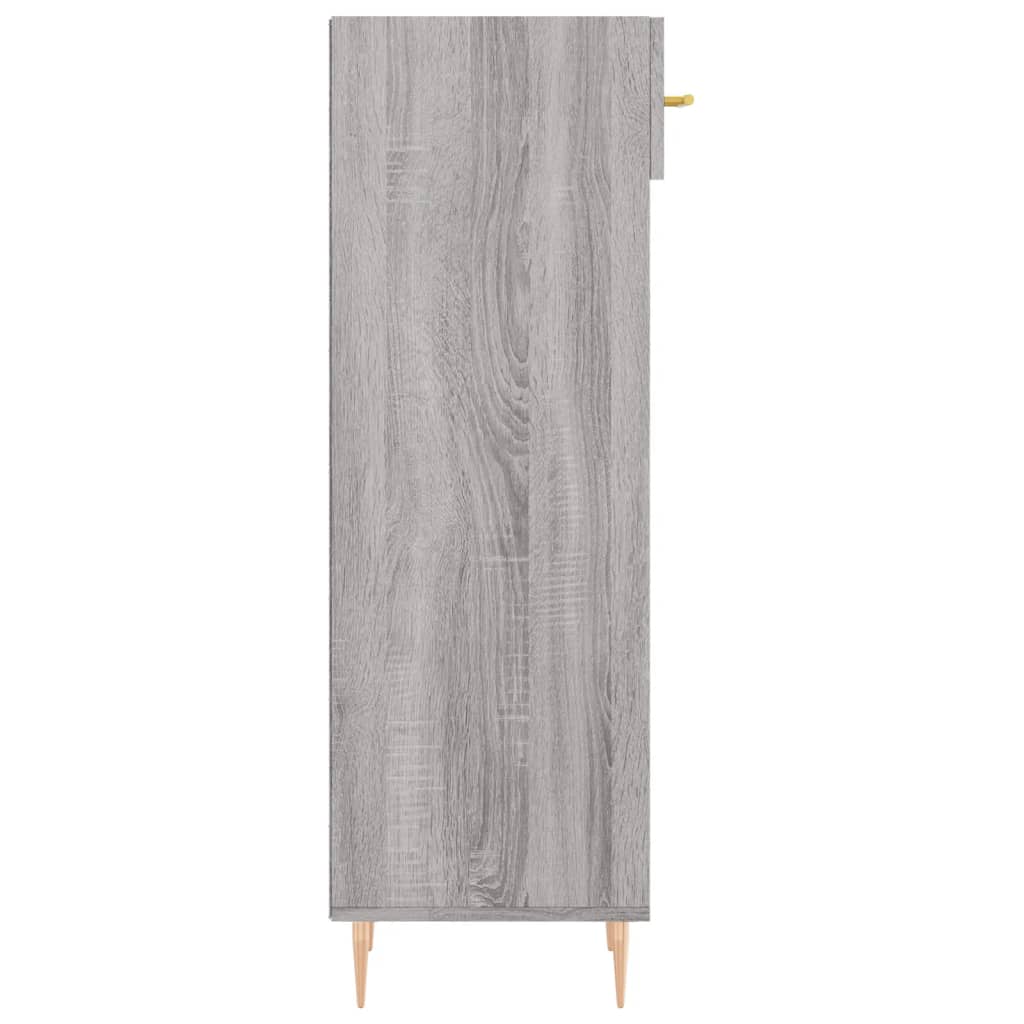 Shoe Cabinet Grey Sonoma 30x35x105 cm Engineered Wood