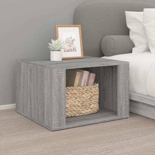 Bedside Table Grey Sonoma 57x55x36 cm Engineered Wood