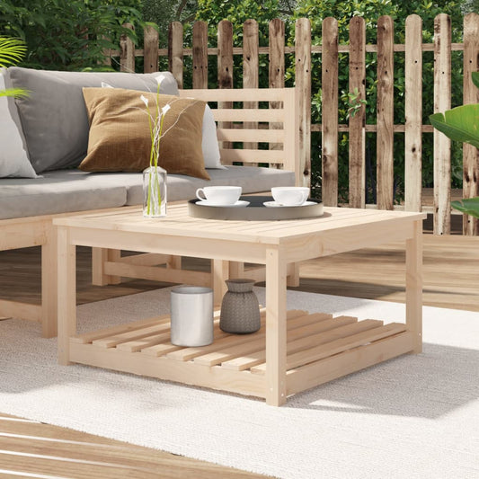 Garden Table 82.5x82.5x45 cm Solid Wood Pine