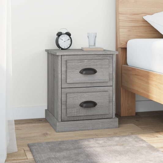 Bedside Cabinet Grey Sonoma 39x39x47.5 cm Engineered Wood