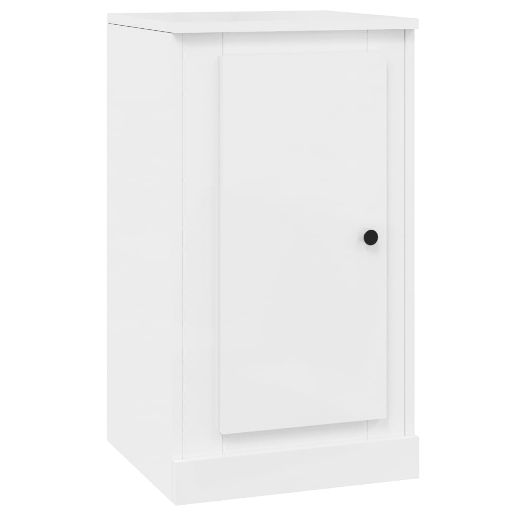 Sideboard High Gloss White 37.5x35.5x67.5 cm Engineered Wood