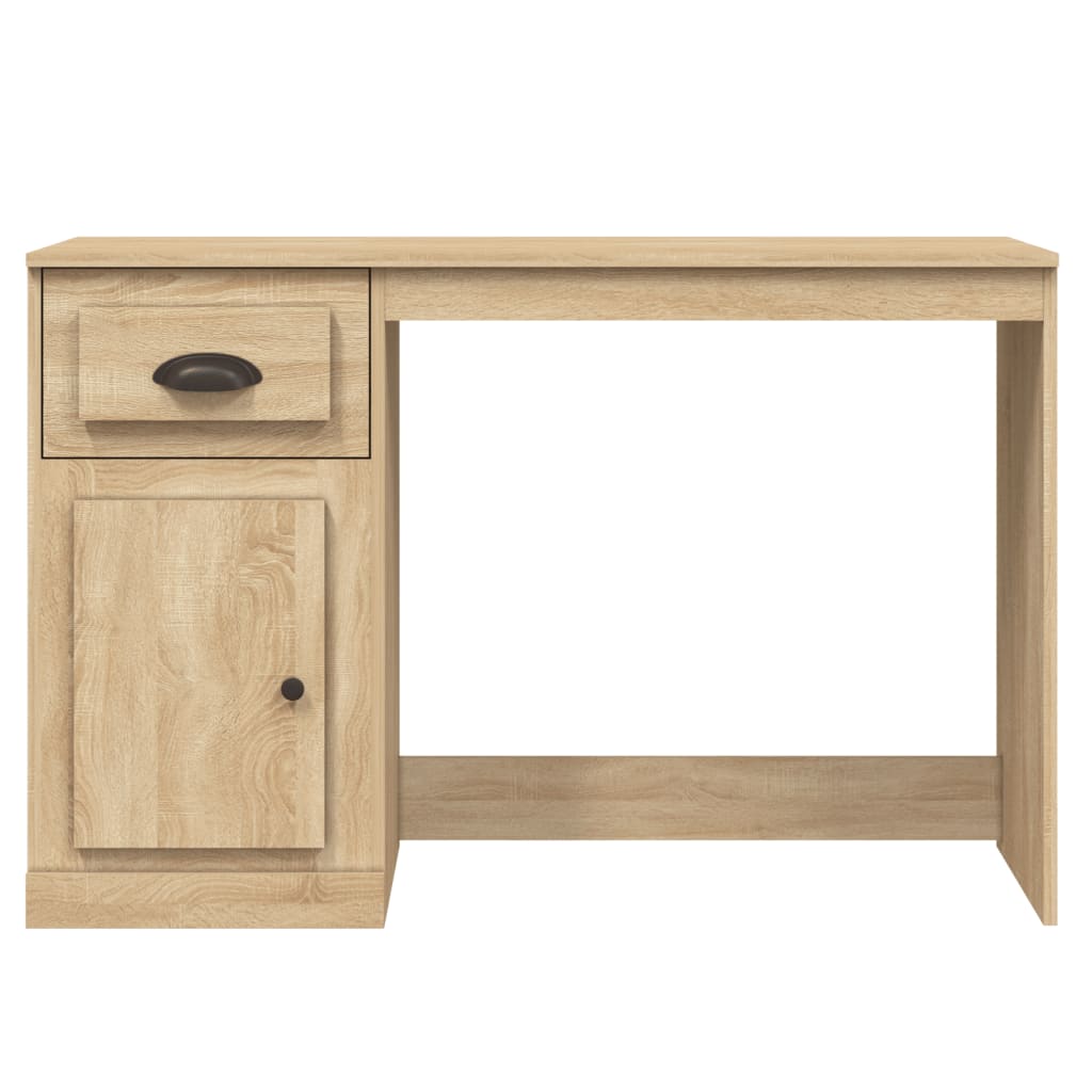 Desk with Drawer Sonoma Oak 115x50x75 cm Engineered Wood