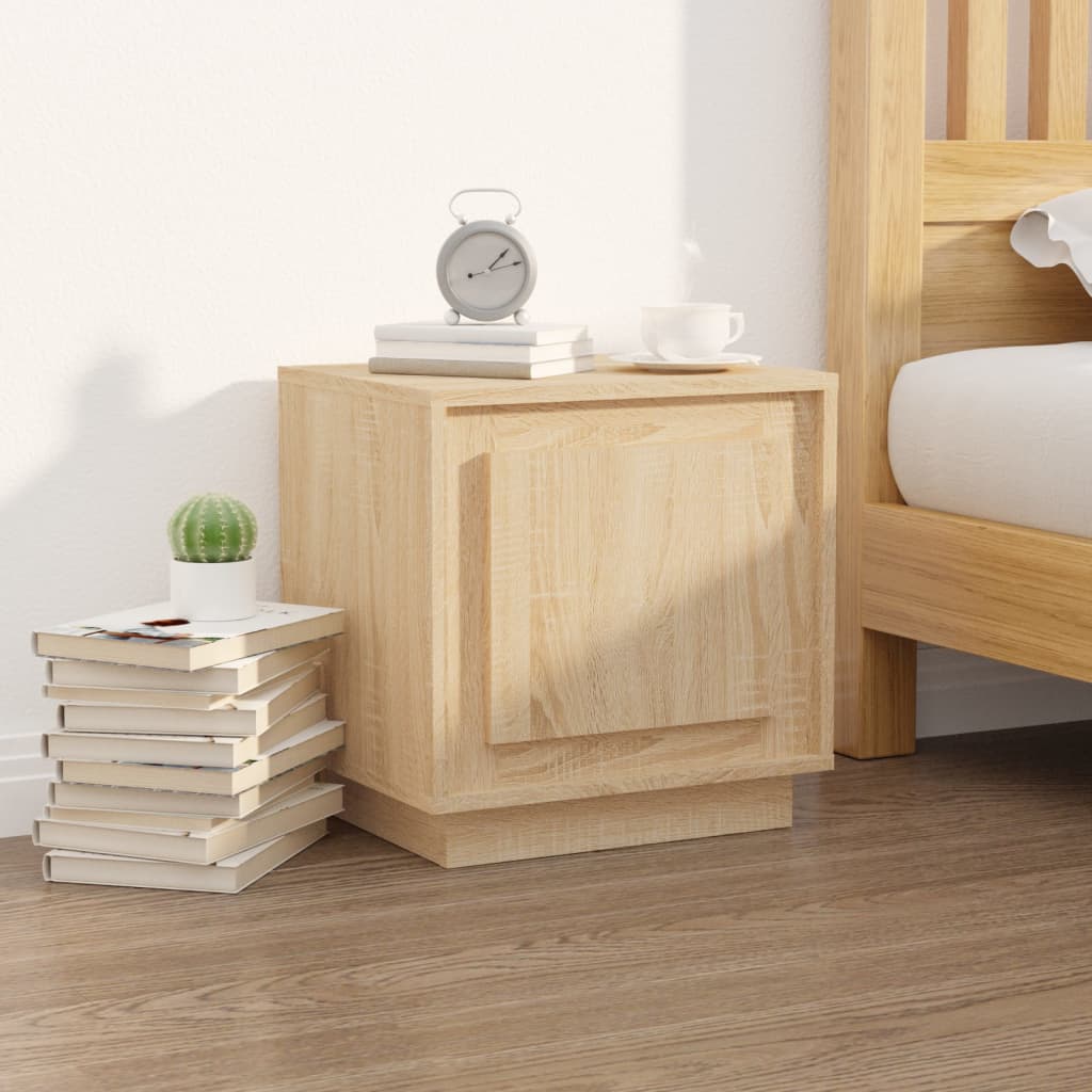 Bedside Cabinets 2 pcs Sonoma Oak 44x35x45 cm Engineered Wood