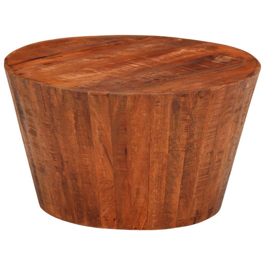 Coffee Table Ø 52x30 cm Solid Rough Wood Mango