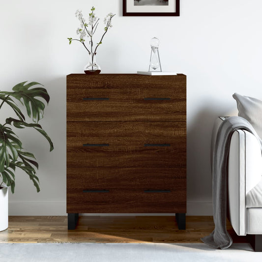 Sideboard Brown Oak 69.5x34x90 cm Engineered Wood