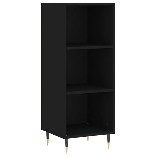 Sideboard Black 34.5x32.5x90 cm Engineered Wood