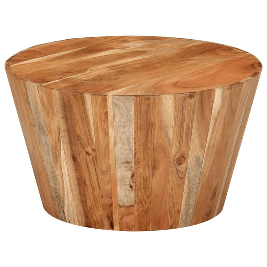 Coffee Table Ø52x30 cm Solid Wood Acacia