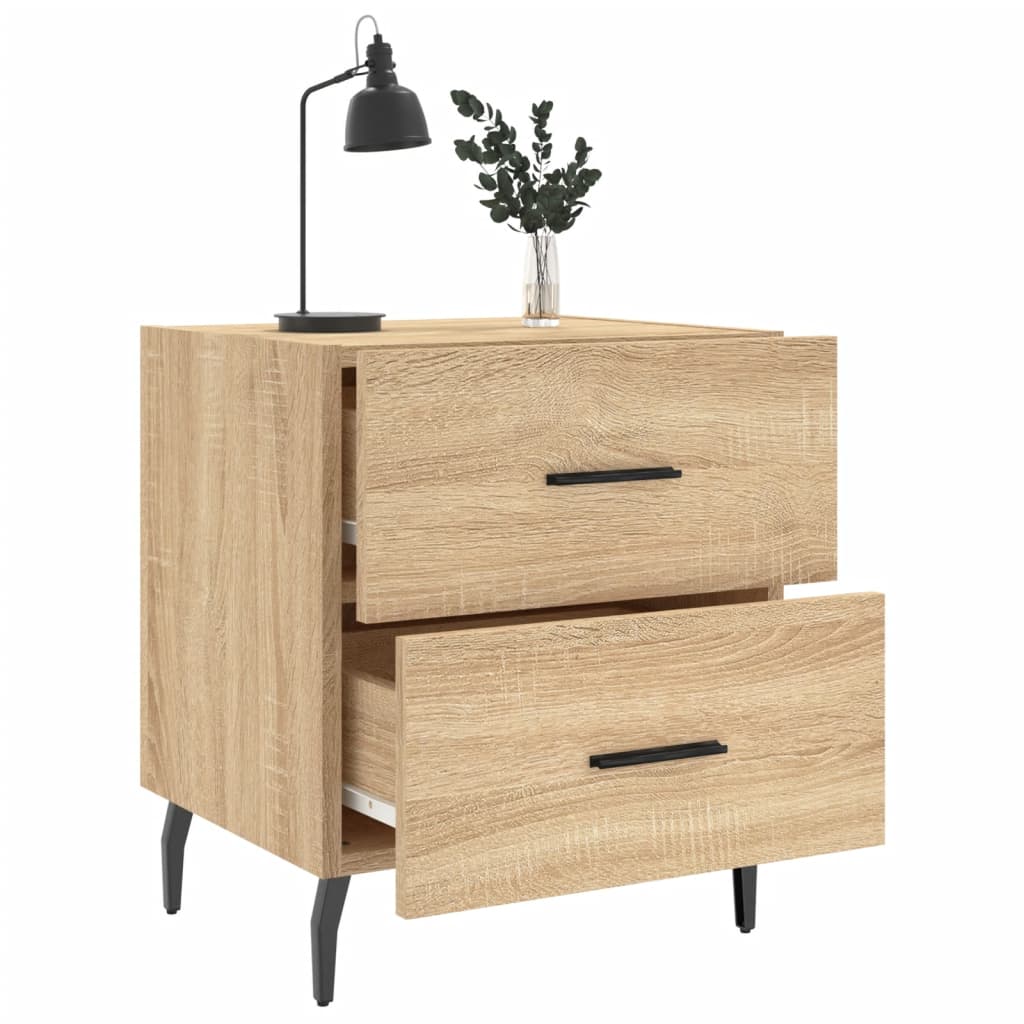 Bedside Cabinets 2 pcs Sonoma Oak 40x35x47.5 cm Engineered Wood