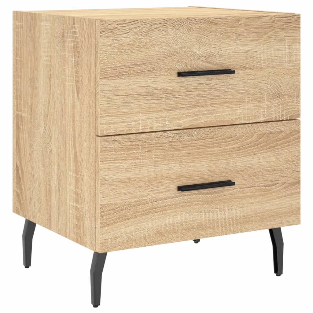 Bedside Cabinets 2 pcs Sonoma Oak 40x35x47.5 cm Engineered Wood