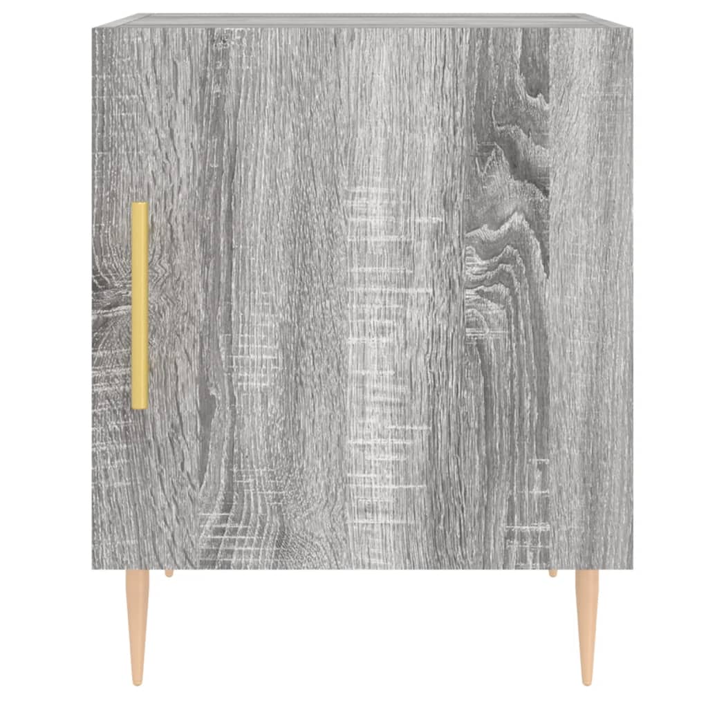 Bedside Cabinet Grey Sonoma 40x40x50 cm Engineered Wood