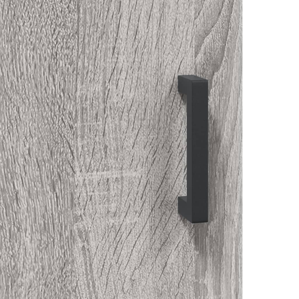 Bedside Cabinet Grey Sonoma 40x40x50 cm Engineered Wood