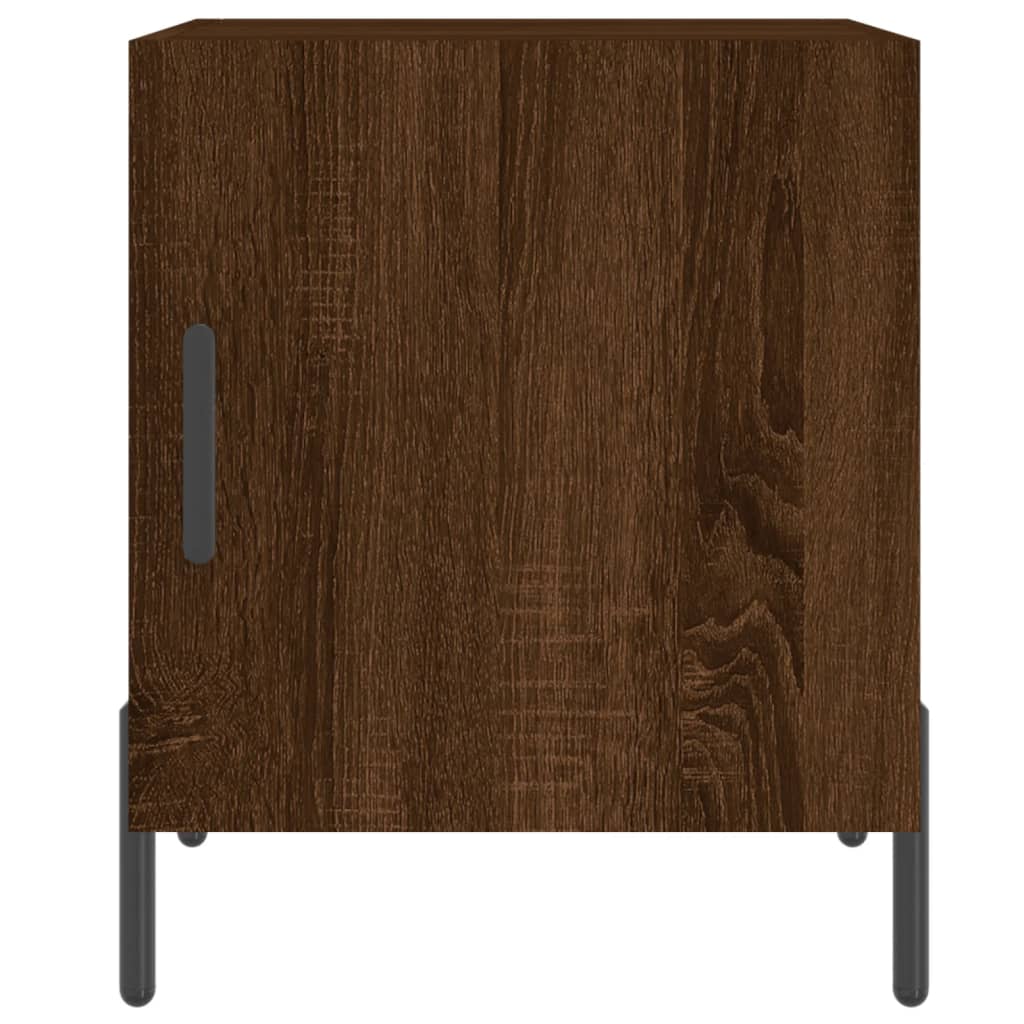 Bedside Cabinets 2 pcs Brown Oak 40x40x50 cm Engineered Wood