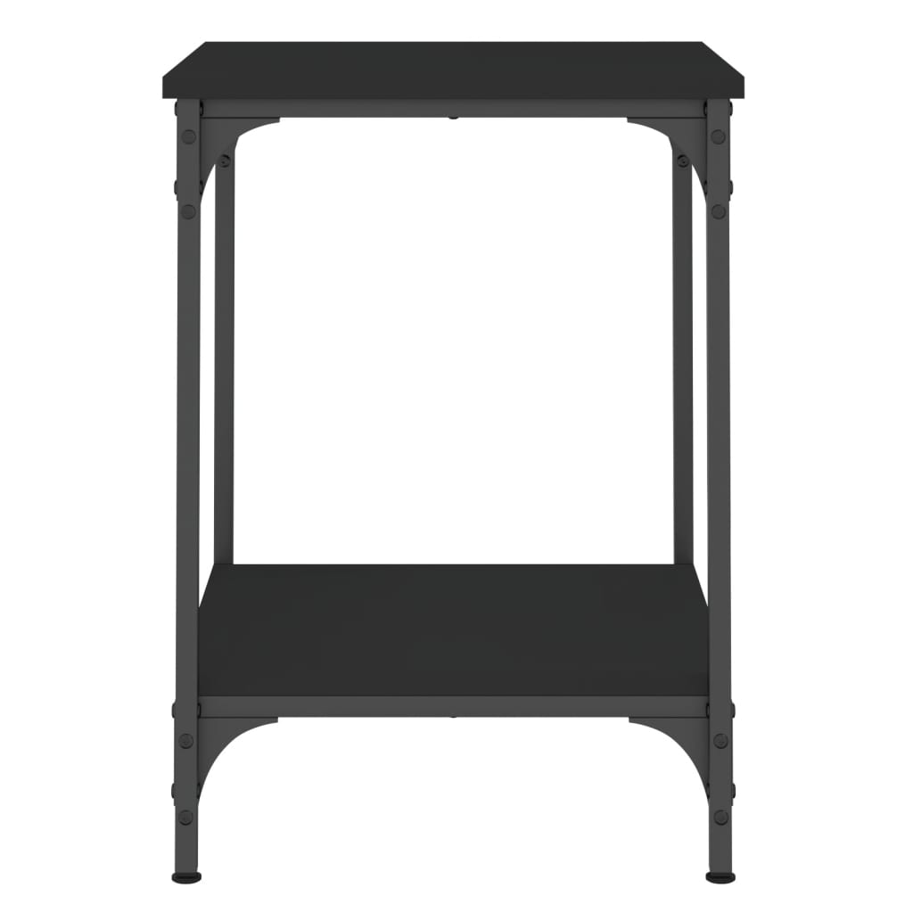 Coffee Table Black 40x40x55 cm Engineered Wood