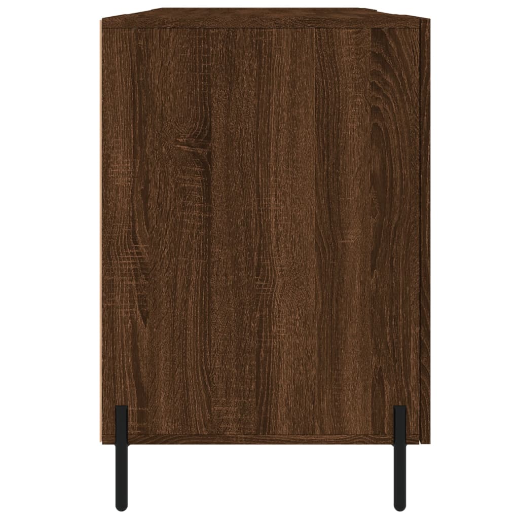 Desk Brown Oak 140x50x75 cm Engineered Wood