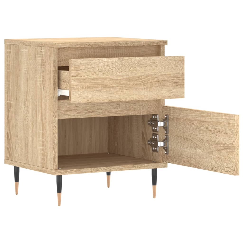 Bedside Cabinets 2 pcs Sonoma Oak 40x35x50 cm Engineered Wood