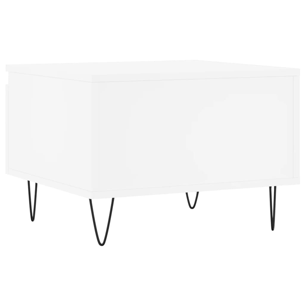 Coffee Table White 50x46x35 cm Engineered Wood