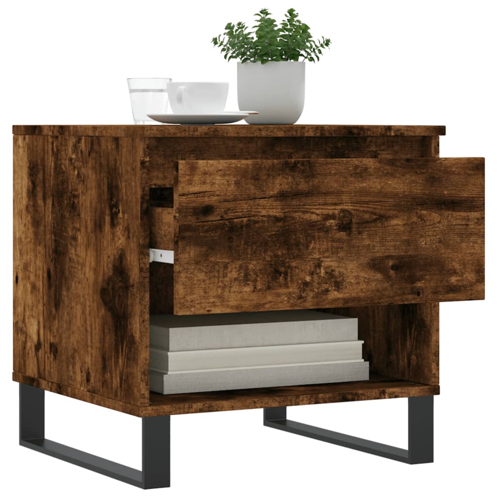 Coffee Tables 2 pcs Smoked Oak 50x46x50 cm Engineered Wood