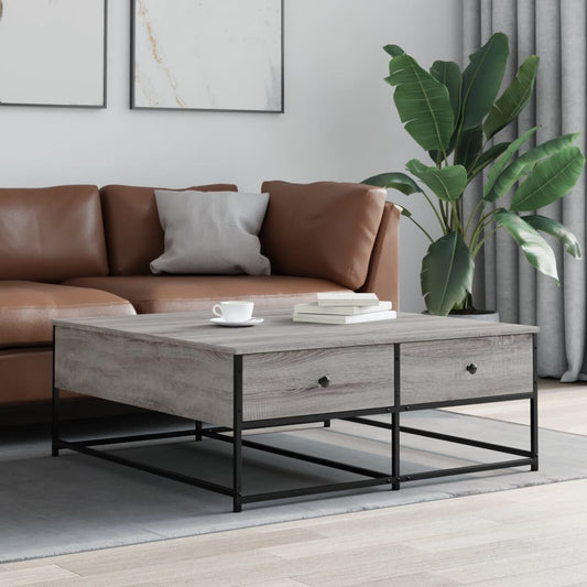 Coffee Table Grey Sonoma 100x99x40 cm Engineered Wood