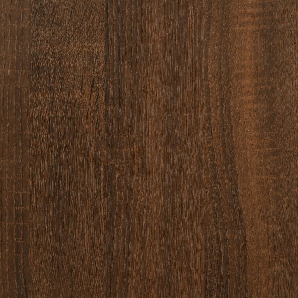 Desk Brown Oak 141x141x75 cm Engineered Wood
