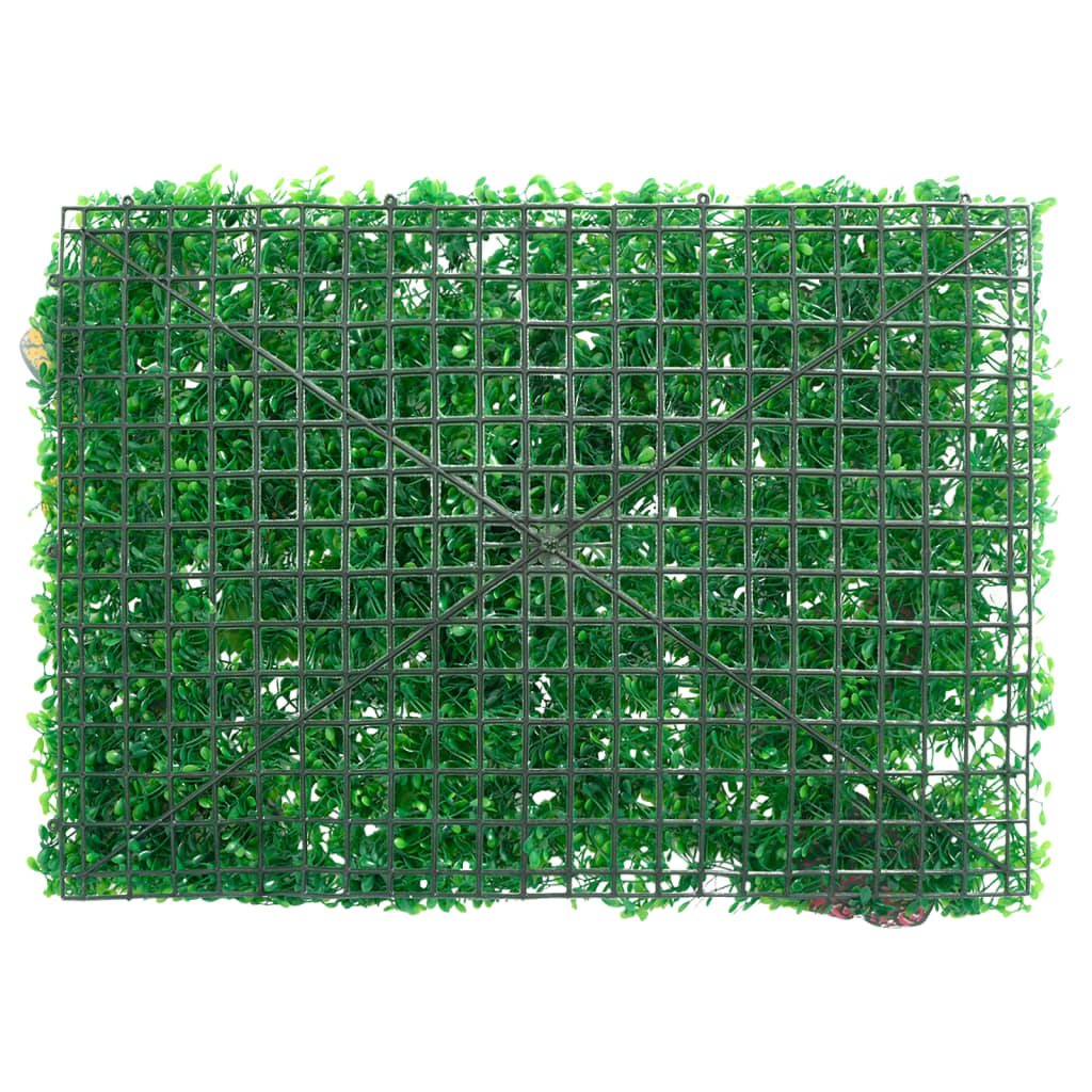  vidaXL Artificial Plant Fence 24 pcs Green 40x60 cm