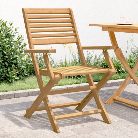 Folding Garden Chairs 2 pcs 54.5x61.5x86.5 cm Solid Wood Acacia