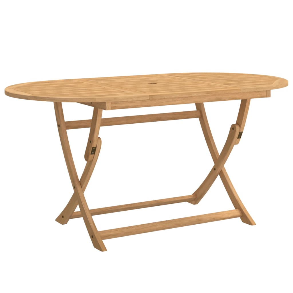 Folding Garden Table 160x85x75 cm Solid Wood Acacia