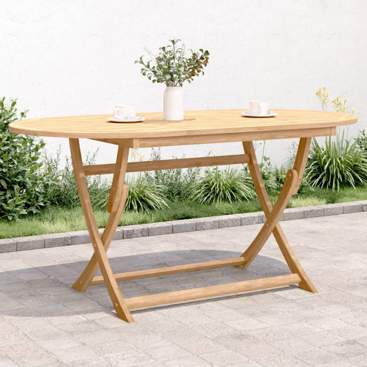 Folding Garden Table 160x85x75 cm Solid Wood Acacia