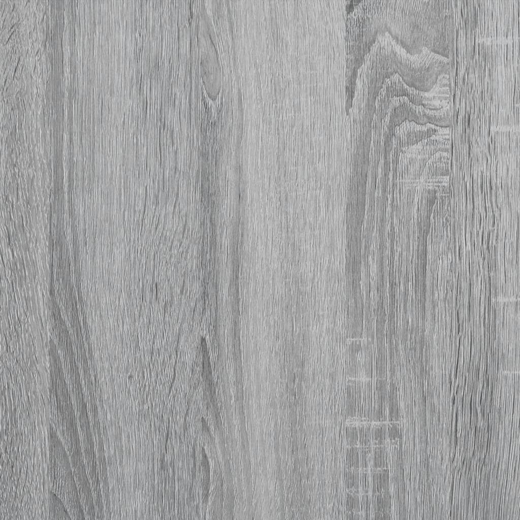 Coffee Table Grey Sonoma 100x50x40 cm Engineered Wood and Metal