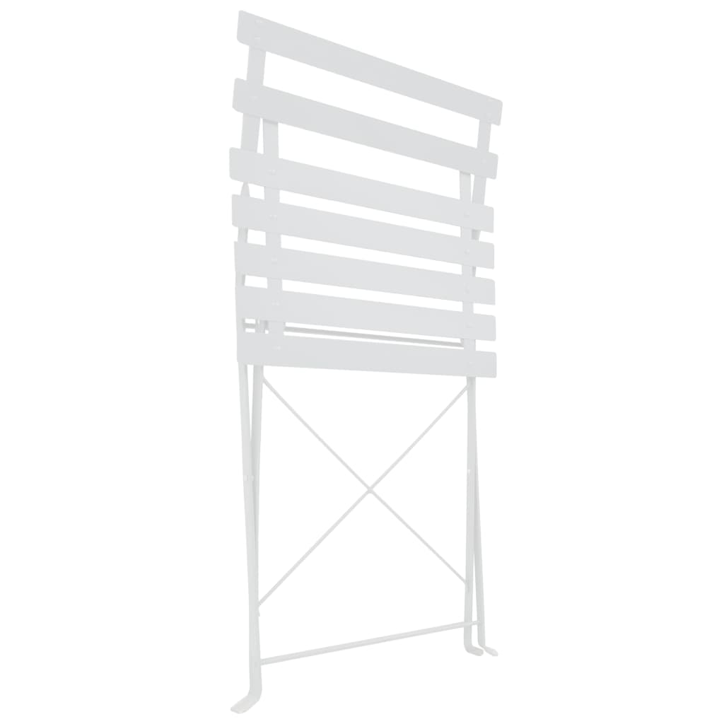 3 Piece Bistro Set Steel White