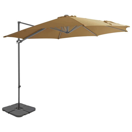 Garden Parasol with Portable Base Taupe