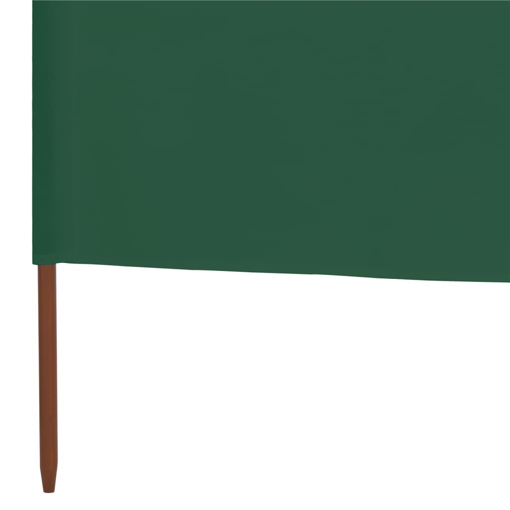 9-panel Wind Screen Fabric 1200x120 cm Green