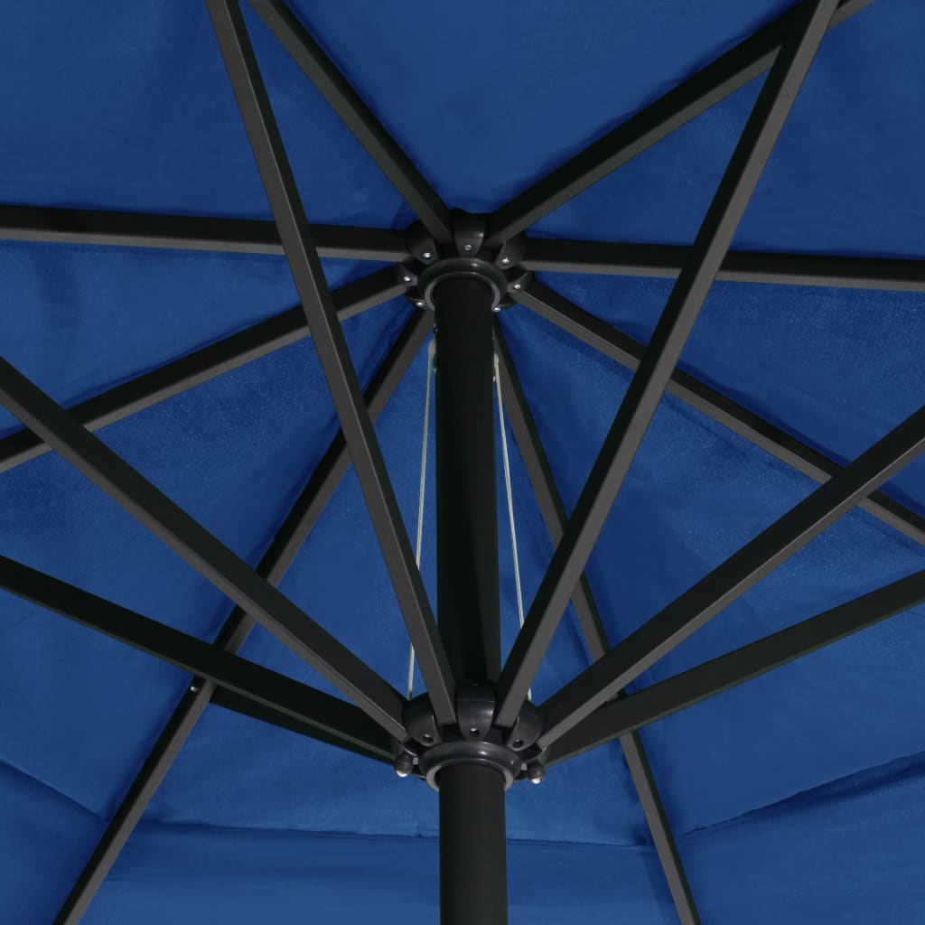 Outdoor Parasol with Aluminium Pole 600 cm Azure Blue