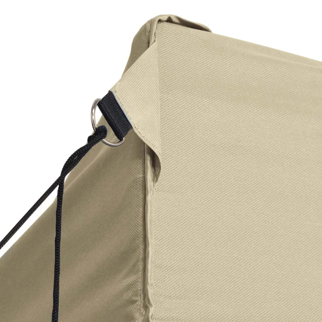 Professional Folding Party Tent with 3 Sidewalls 3x4 m Steel Cream