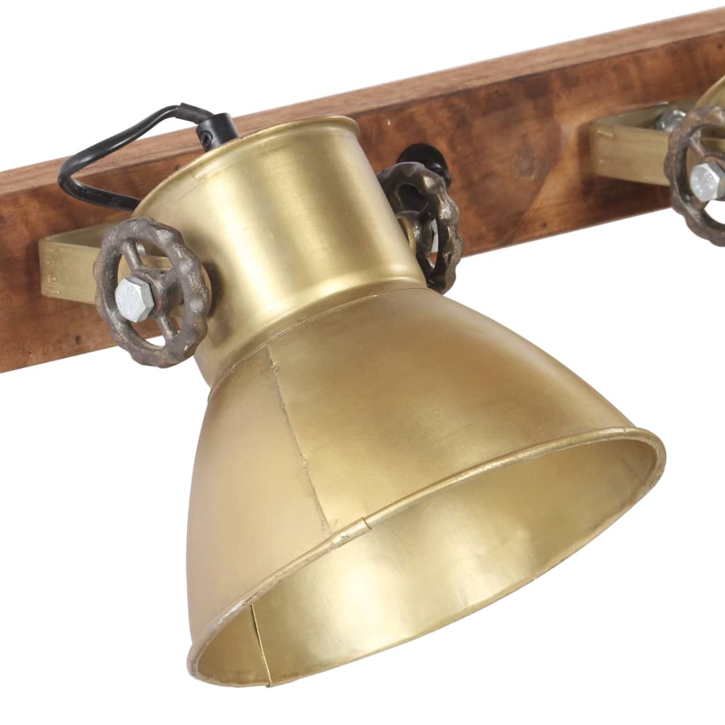 Industrial Wall Lamp Brass 45x25 cm E27