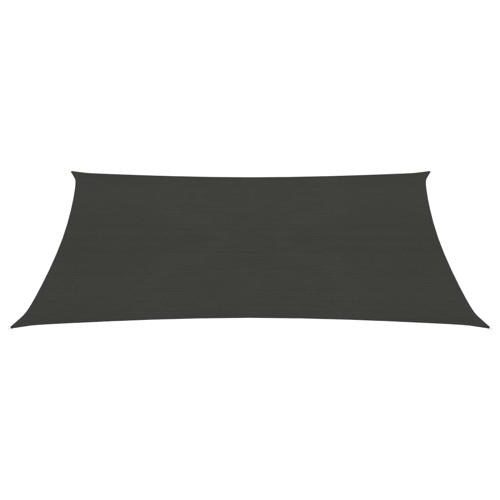 Sunshade Sail 160 g/m² Anthracite 2.5x3.5 m HDPE