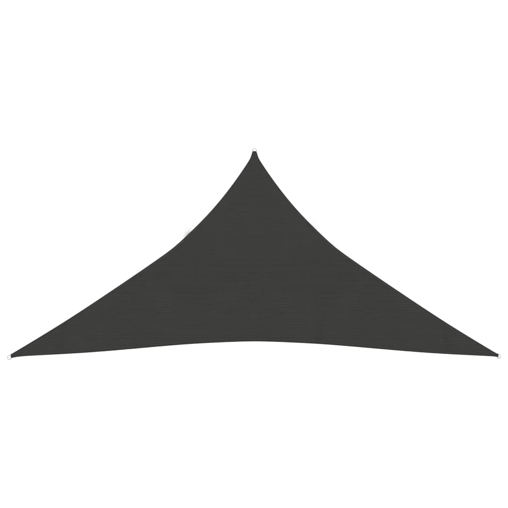 Sunshade Sail 160 g/m² Anthracite 3x4x4 m HDPE