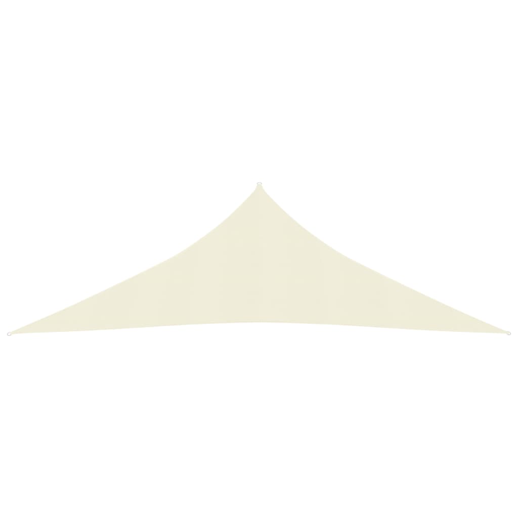 Sunshade Sail 160 g/m² Cream 3.5x3.5x4.9 m HDPE