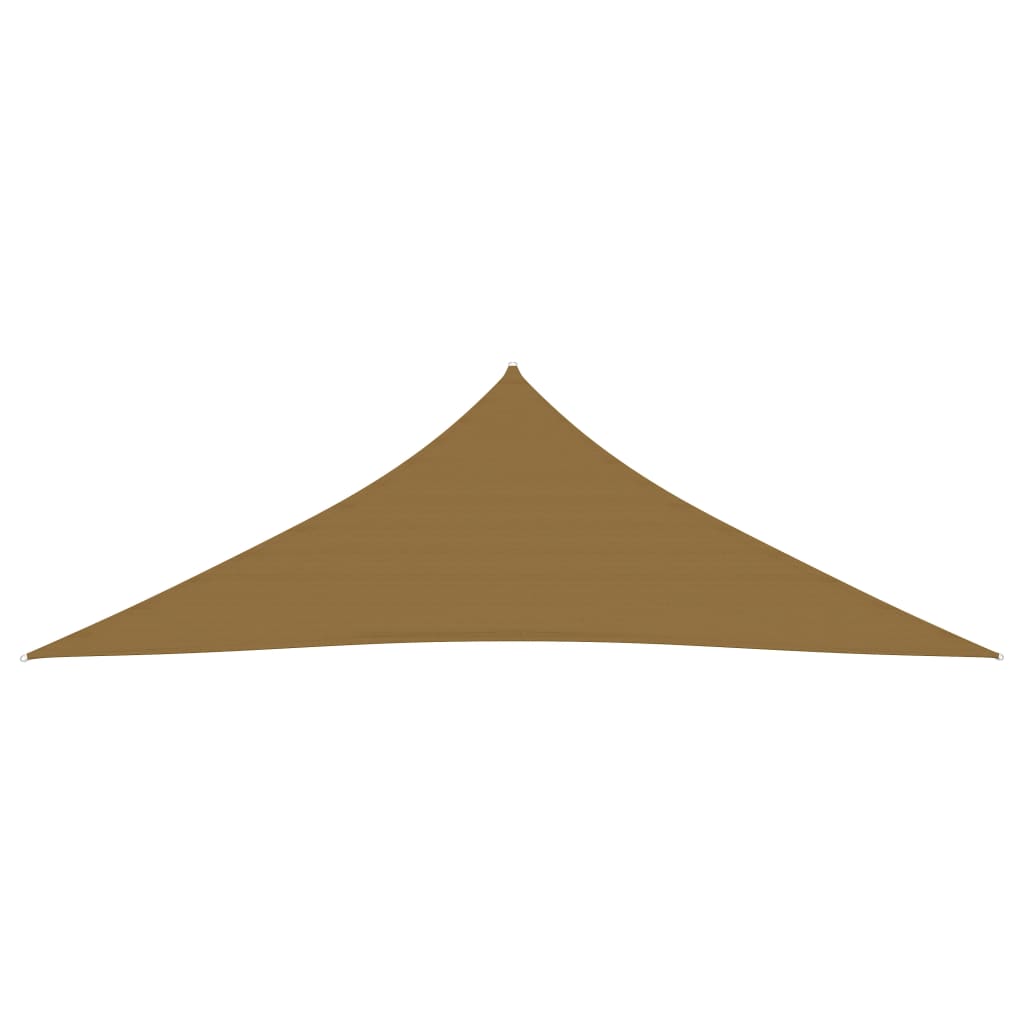 Sunshade Sail 160 g/m² Taupe 4x4x5.8 m HDPE