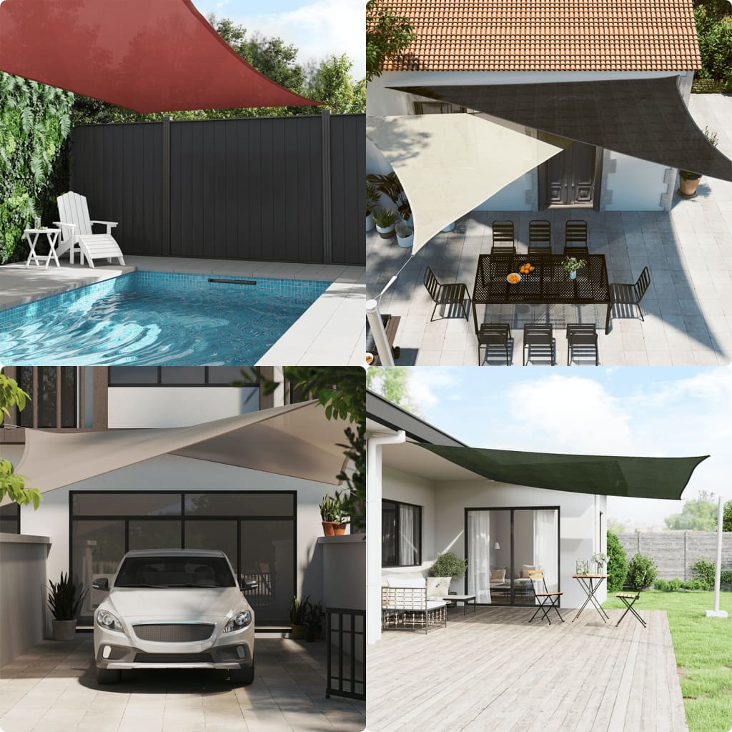 Sunshade Sail 160 g/m² Taupe 4.5x4.5x4.5 m HDPE